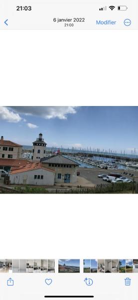 Appartement avec vue mer, port et golf